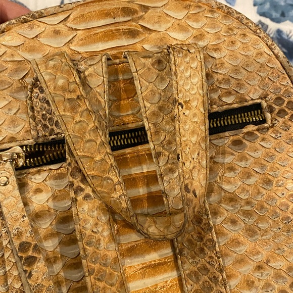 Real Phyton skin backpack by Geudo made on order - Picture 2 of 8